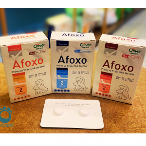 Thuốc trị Kí sinh trùng cho thú cưng AFOXO (viên nén) - 28mg - hộp 2 viên