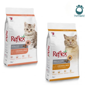 Thức ăn cho mèo Reflex Kitten & Adult Chicken & Rice (2Kg)